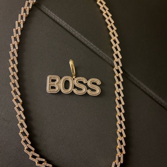 BOSS Gold Necklace for Men